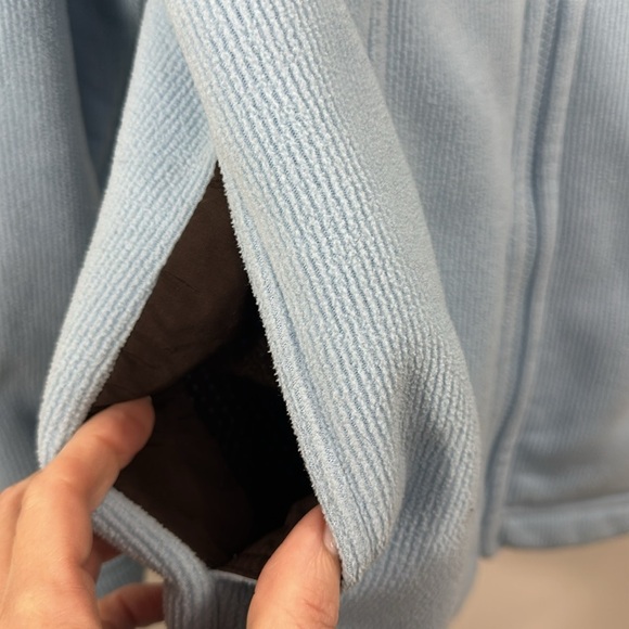 Patagonia Synchilla Women’s Full Zip Light Blue Jacket size Large - Picture 4 of 11